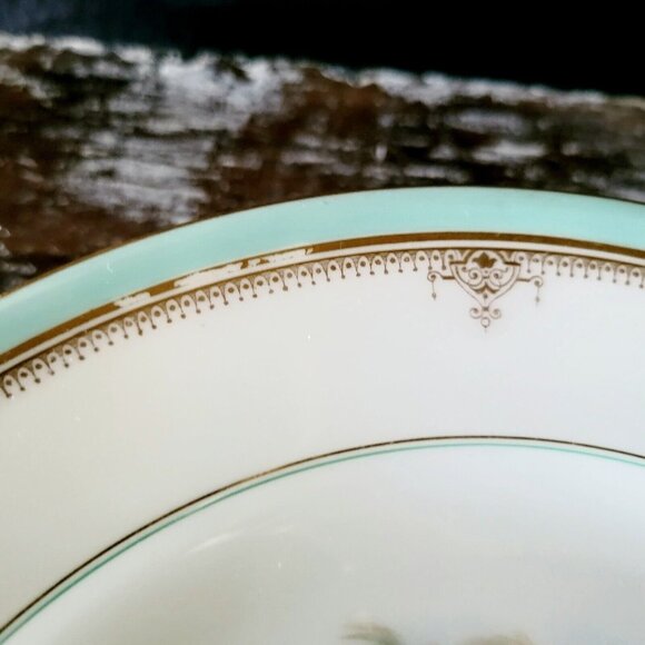 Antique F. Dommartin France Bird Pedestal Plate / Cake Plate / Cake Stand - Picture 4 of 7